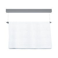 Séchoir à linge électrique mural pour balcon intérieur avec capteur, design à poteau unique, anti-collision, télécommande et LED