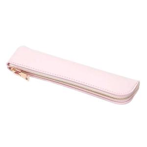 Estuche para lápices de cuero PU minimalista de estilo japonés con diseño creativo, con cremallera metálica y logo impreso. Estudiante - Product Image 3
