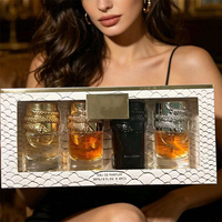 Coffret cadeau Eau de Parfum 30ml x 4 pièces, parfum oriental boisé, spray longue durée, parfum unisexe, parfum arabe