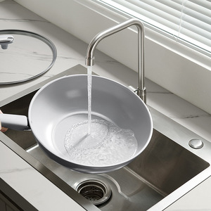 Titanium <b>Ceramic</b> Non Stick Frying <b>Pan</b> 32 Cm Round For Induction Cooktops And Household Use - Product Image 3