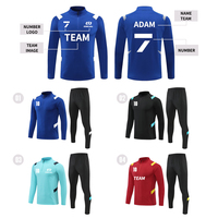 Nouveaux Maillots de Foot Personnalisés Haute Qualité Manches Longues Pantalon Long Survêtements de Football pour Hommes