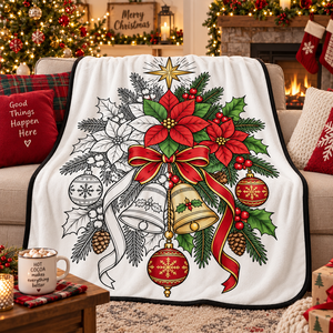 Couverture à colorier lavable et réutilisable, motif de Noël, couverture à graffitis DIY, couverture d'activités créatives parent-enfant - Product Image 6
