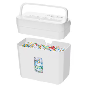 Déchiqueteuse de documents électrique domestique 5 feuilles, portable, coupe croisée, mini-déchiqueteuse de bureau OS402 pour usage professionnel - Product Image 4