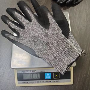 عالية الأداء مكافحة قطع مستوى 5 HPPE مع الأسود الرملي النتريل المغلفة اليد حماية قفازات السلامة - Product Image 3