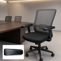 Installation facile, durable et confortable, coussinets d'accoudoirs en PU personnalisables, chaise de bureau et de jeu moderne réglable de remplacement