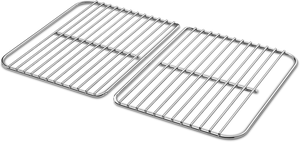 Ensemble de grils de cuisson 2 pièces en acier inoxydable For Char Go-Anywhere, remplacement pour <span class=keywords><strong>barbecue</strong></span> et cuisson - Product Image 3
