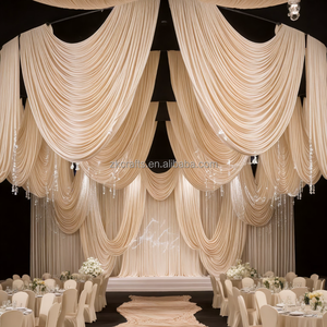 ZKAI Rideau de <span class=keywords><strong>plafond</strong></span> extensible en Spandex, taille personnalisée, pour événements, mariages et décors de fête - Product Image 3