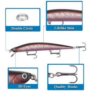 XY-379 Minnow <b>Lure</b> Floating Rattle Bait For Freshwater <b>Fishing</b> Midwater Baits Long Casting Artificial <b>Lure</b> - Product Image 2