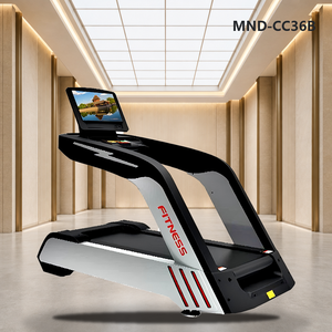 ลู่วิ่งไฟฟ้าพลังงานสูง รุ่นจอ LCD อุปกรณ์ออกกำลังกาย MND Fitness เครื่องคาร์ดิโอสำหรับยิมในรีสอร์ทหรู โครงสร้างแข็งแรง - Product Image 1