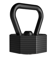 Poignée de kettlebell à réglage rapide 2,5 kg compatible avec les haltères réglables Octa, les barres d'haltères et les plaques de poids pour kettlebell