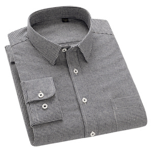 Giacche di velluto a coste Casual da uomo camicie Vintage <span class=keywords><strong>Oversize</strong></span> vestibilità regolare in maglia di cotone antirughe in filato tinto per la primavera - Product Image 5