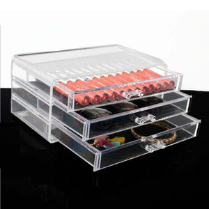 化妆盒亚克力睫毛盒首饰盒抽屉收纳器化妆展示架口红塔 - Product Image 6