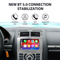 Radio MOOKAKA de 7.0 Pulgadas para Peugeot 407 2004-2010, Android Auto, GPS, Navegación, Reproductor de Video, Estéreo, Multimedia, Carplay, DSP, DVD