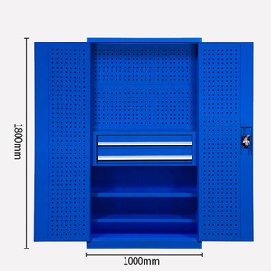 Armoire <span class=keywords><strong>de</strong></span> <span class=keywords><strong>rangement</strong></span> pour outils d'atelier <span class=keywords><strong>de</strong></span> la série Garage en métal industriel <span class=keywords><strong>de</strong></span> grande taille et bon marché - Product Image 4