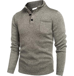 Pull-over décontracté en polaire thermique pour homme, haut de qualité supérieure - Product Image 1