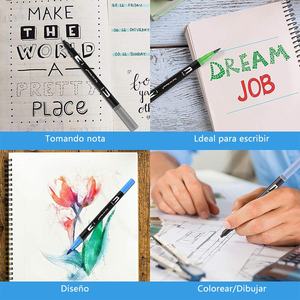 Set de Rotuladores de Acuarela Lavables para Niños, Marcador de Contorno a Base de Agua con Bolígrafo de Color, Papelería a Prueba de Aceite para Pintura Completa, Regalo para <span class=keywords><strong>Marcadores</strong></span> de Arte - Product Image 4