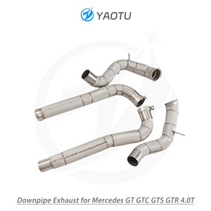 Collecteur d'échappement YT pour Mercedes Benz <span class=keywords><strong>AMG</strong></span> GT/GTC/<span class=keywords><strong>GTS</strong></span>/GTR M178 4.0T <span class=keywords><strong>V8</strong></span> avec bouclier thermique - Product Image 4