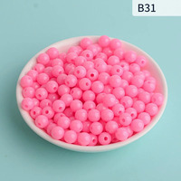Perles rondes de qualité supérieure, rose profond vibrant, pour l'artisanat DIY, série Signature