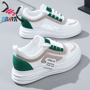 W1792 Zapatos Deportivos de Malla Transpirable para Mujer, con Tacón Alto y Suela Plana, para Primavera/Verano, Estilo Casual Versátil - Product Image 2