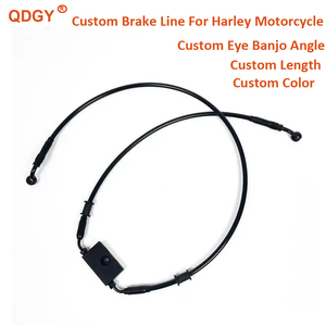 Tuyaux de frein en acier inoxydable noir de haute qualité avec revêtement PTFE pour <span class=keywords><strong>moto</strong></span> <span class=keywords><strong>Harley</strong></span> Davidson Sportster avec ABS - Product Image 1