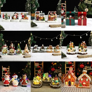 Boîte à musique lumineuse rotative <span class=keywords><strong>de</strong></span> Noël, décorations <span class=keywords><strong>de</strong></span> train miniature, cadeaux <span class=keywords><strong>de</strong></span> Noël JX-SZ11 - Product Image 2