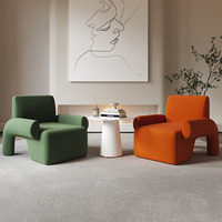 Nordique Offre Spéciale crème blanc chaise de loisirs Simple concepteur moderne salon chaise élégante hôtel salle de réunion simple canapé chaise