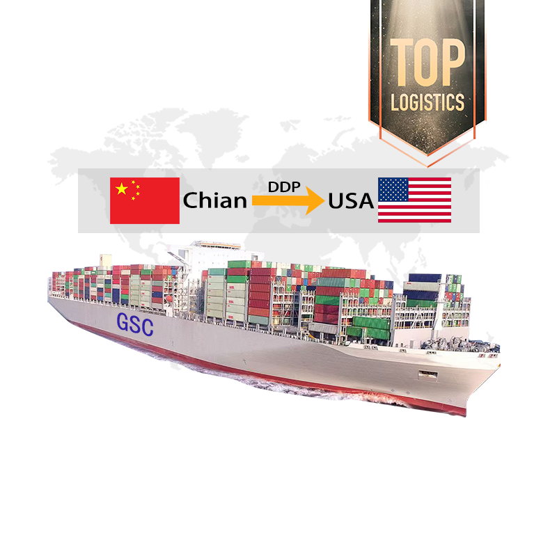 DDP Door-to-Door Logistics China to USA Sea Freight Forwarder with Air Express Transport for LCL+Express Dropshipping