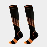 Chaussettes de compression sportives personnalisées avec logo pour la course à pied, le football, le cyclisme, chaussettes de compression graduée pour hommes et femmes