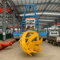 Drague hydraulique à haute capacité pour le dragage de sable de rivière, ponton modulaire, longue distance de décharge, navire d'extraction d'or
