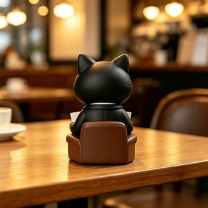 ตุ๊กตาเรซิ่นรูปแมวที่สามารถปรับแต่งได้ตามต้องการ BZY ชุดนักกฎหมาย DIY สำหรับตกแต่งบ้าน โต๊ะทำงาน ของขวัญเทศกาล - Product Image 6