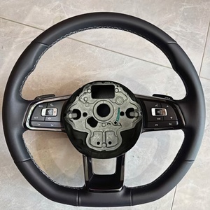 Volant sport en cuir noir en stock, compatible avec Volkswagen <span class=keywords><strong>Golf</strong></span> <span class=keywords><strong>7</strong></span> GTI <span class=keywords><strong>Golf</strong></span> <span class=keywords><strong>R</strong></span> MK4 5 6 <span class=keywords><strong>7</strong></span> 8 Polo GTI <span class=keywords><strong>R</strong></span> <span class=keywords><strong>Line</strong></span> - Product Image 3