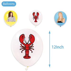 Dessin animé comédie amis fête décorations fournitures Latex ballon vaisselle décoration de gâteau bannière papier artisanat fille cadeau d'anniversaire - Product Image 6