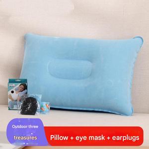 Self-Inflatable Outdoor Suede Camping <strong>Pillow</strong> Comfortable Portable PVC Travel Neck <strong>Pillow</strong> - Product Image 3