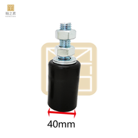 Accessoires de porte Rouleau de portail en nylon Rouleau de guidage de portail coulissant réglable Rouleau de portail suspendu