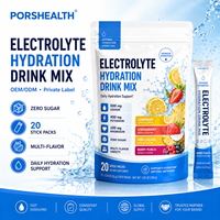 Fabricant de poudre d'électrolytes, étiquette privée OEM, supplément d'hydratation, vitamines, 90 g, durée de conservation de 24 mois, formule et saveur personnalisées