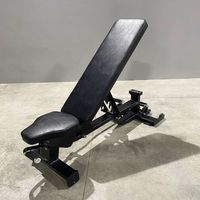 Banc de musculation multifonctionnel réglable avec roulettes pour exercices de musculation, presse à haltères et sit-ups