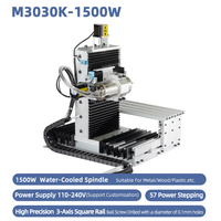 Mini CNC 3030 4 axes 1,5 kW pour le bricolage, machine de gravure CNC de bureau, machine de fraisage CNC pour le bois, le PCB, l'aluminium, le laiton, l'acrylique