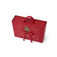 Boîte cadeau rigide à double porte personnalisée, écologique, avec ruban et gaufrage, calendrier de l'avent de 24 jours pour coffrets cadeaux de Noël
