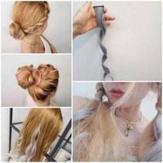 Geholz WIG Perruque naturelle Loose Wave Lace Front Perruques Fibre haute température Petit bonnet Taille 14 pouces Longueur étirée Fibre chimique - Product Image 1