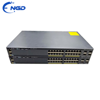 Switch Gigabit Ethernet Administrado de 24 Puertos WS-C2960X-24TS-L Original Usado o Nuevo, 4x 1G SFP Uplink, Equipo de Red de Capa 2