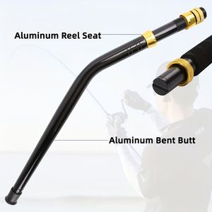トップラインタックルスロージギングフィッシングポール高品質塩水ロッド重グラスファイバー釣りトローリングロッドビッグゲームフィッシング - Product Image 3