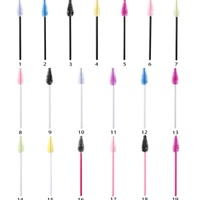 Meilleure vente de baguettes de mascara brosse à cils jetable de marque privée brosse à cils en forme de larme baguette à cils en forme de goutte baguettes à cils