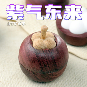 Mangosteen Wood <b>Diffuser</b> Solid Wood <b>Essential</b> <b>Oil</b> Holder Aromatherapy Air Freshener Tabletop Decor Gift - Product Image 5