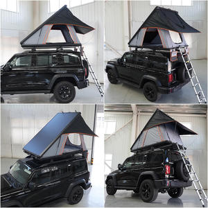 Tente de toit <span class=keywords><strong>rigide</strong></span> de haute qualité pour voiture, 3 places, noire, pour camping, 4x4, 5 places - Product Image 2