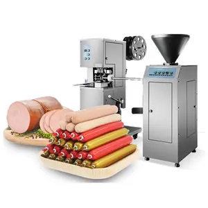 Machine à fabriquer des saucisses industrielles Machine de remplissage automatique de saucisses sous vide de qualité
