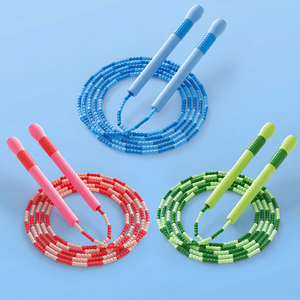 <span class=keywords><strong>Corda</strong></span> per Saltare a Manico Lungo Personalizzata, con Perline Colorate, Pesante e Segmentata, a Velocità Regolabile - Articolo Caldo del Momento - Product Image 3