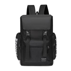 Large Capacity Men's Fashion Street Style High School Waterproof Oxford <strong>Backpack</strong> Adjustable <strong>Strap</strong> for Casual - Product Image 1