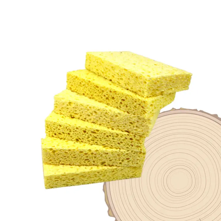 Topeco China Henan Amazon Heetste Huishoudelijke Keuken Absorberende Cellulose Spons Gum