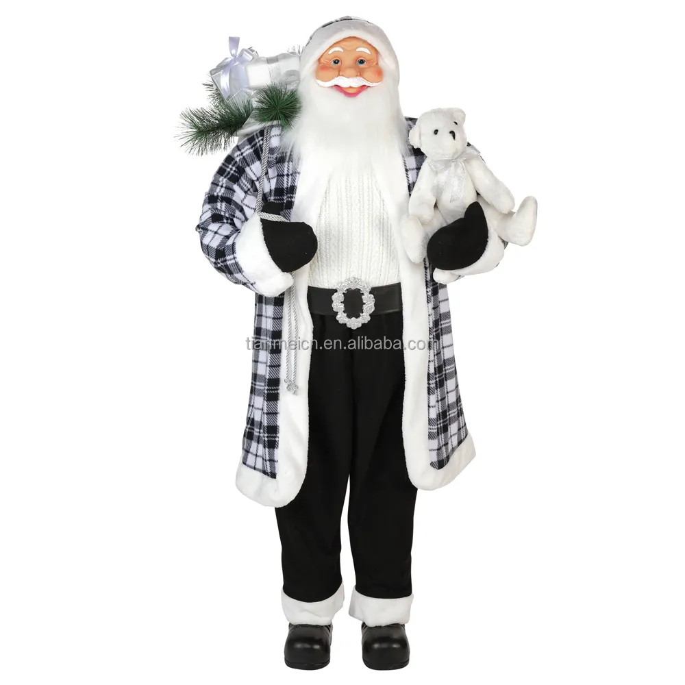 Natal personalizado mais grande série navidad papai noel boneca casa decoração feriado exibição xmas brinquedo navidad productos novedosos