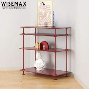 WISEMAX FURNITURE modern glass top metal legs hallway hotel console table luxury living room decoration sideboard console table